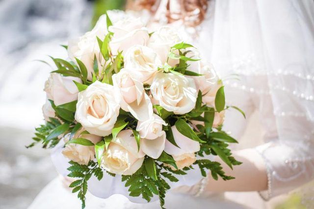 Un bouquet de fleurs de mariage.