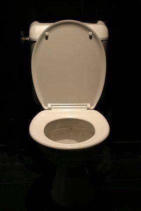 Les échantillons d'urine sont prises dans les toilettes.