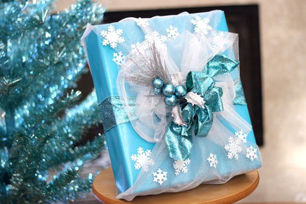 Frozen-inspiré emballage cadeau.