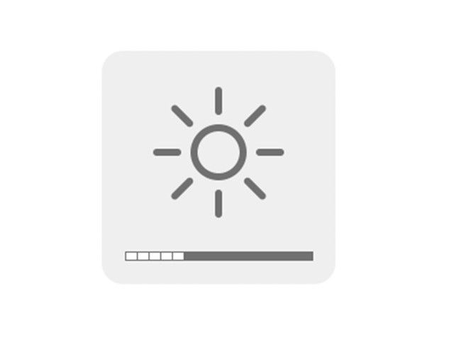 Cette icône indique que l'écran est grisé par environ les deux tiers.
