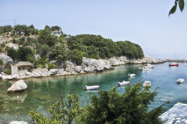 Une vue de l'île où Mamma Mia a lieu.