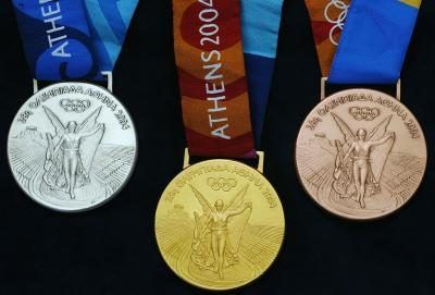 Médailles olympiques de Jeux Olympiques d'été de 2004 à Athènes, en Grèce