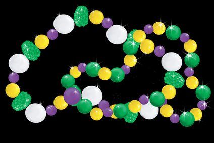 Perles aux couleurs du Mardi Gras