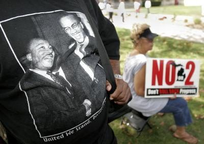 Malcolm X sur t-shirt.