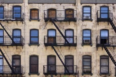Les immeubles d'appartements à New York.