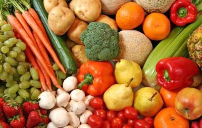 Fruits et légumes régimes sont populaires.