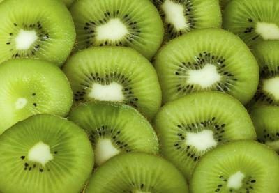 Close-up de tranches de kiwi.
