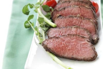 Steak cuit à moyen rares