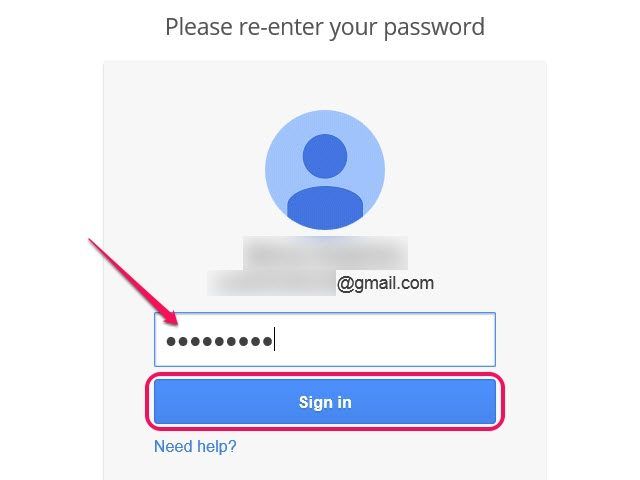 Cliquez Besoin d'aide si vous ne pouvez pas vous souvenir de votre mot de passe.