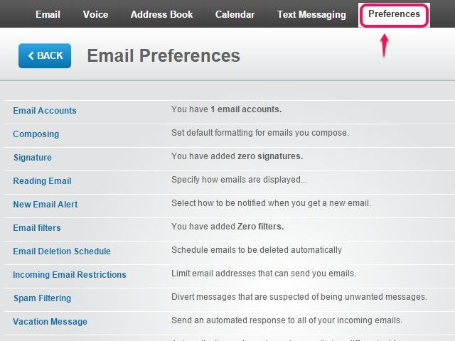 Avec le courrier électronique importé, vous pouvez lire d'autres comptes de messagerie' messages on the Xfinity site.