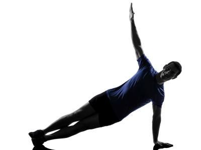 Side-planche exercice serrez vos obliques.