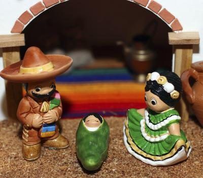 Nativité mexicaine avec Jésus bébé