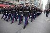 Marines américains marchent sur la Cinquième Avenue, New York pendant la Saint-Patrick's Day parade