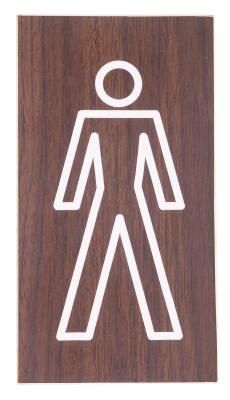 Hommes's Bathroom sign