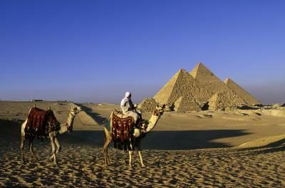 Paysage désertique de l'Egypte.
